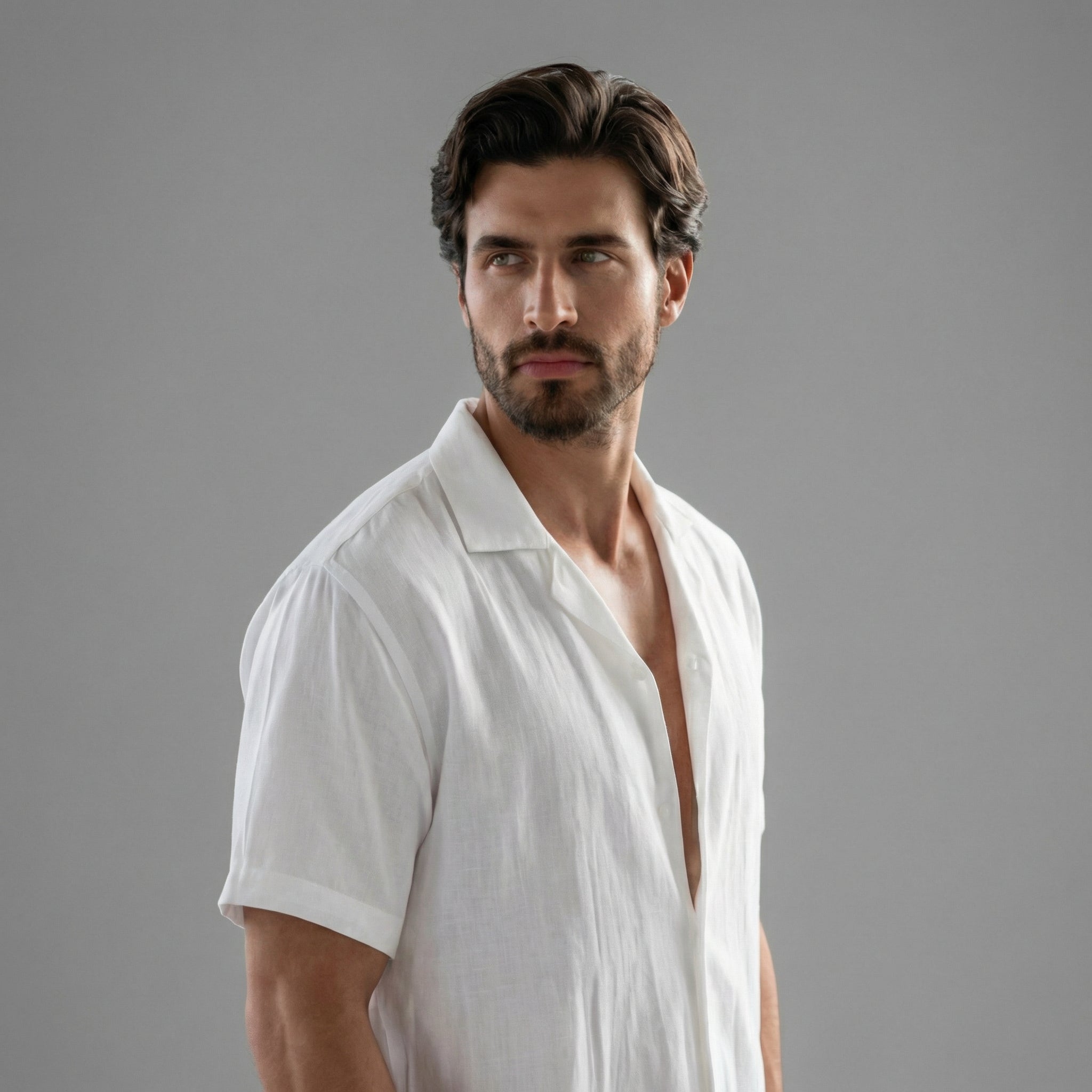 Linnen Set Herren Kurze Ärmel Sommer Casual-Velnorah