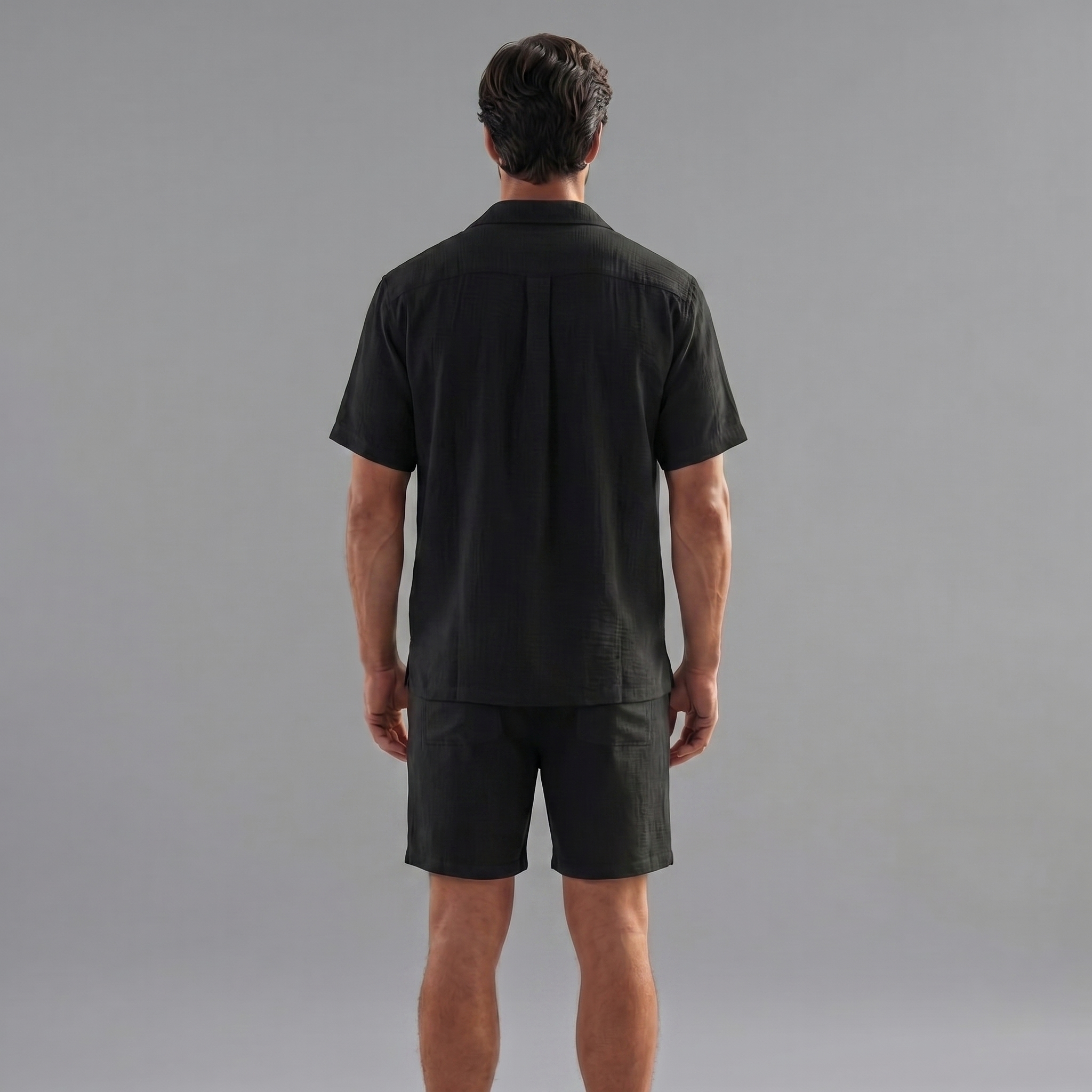 Linnen Set Herren Kurze Ärmel Sommer Casual-Velnorah