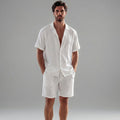 Linnen Set Herren Kurze Ärmel Sommer Casual-Velnorah