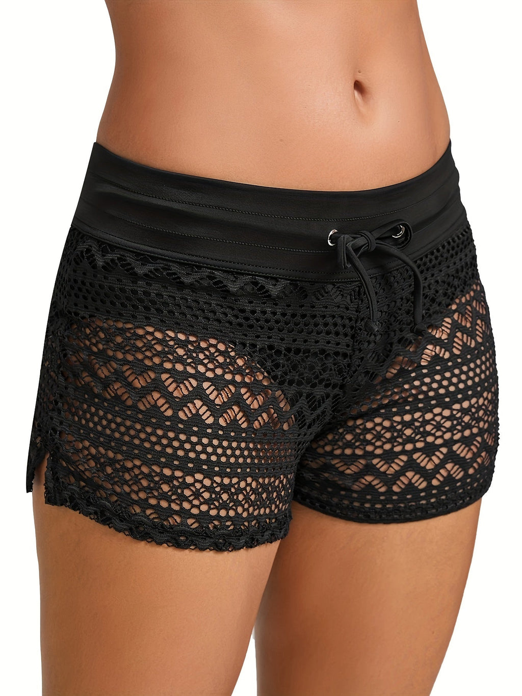 Luftige Boho Strandshorts für Damen mit elastischem Taillenbund-Velnorah