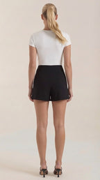 Minirock Damen Hohe Taille Seitenschlitz Sommer Casual-Velnorah