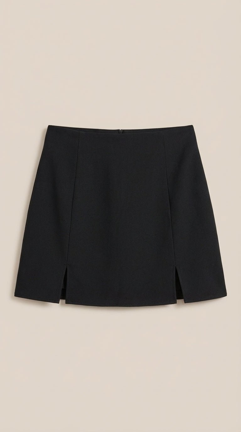 Minirock Damen Hohe Taille Seitenschlitz Sommer Casual-Velnorah