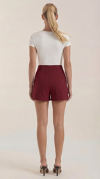 Minirock Damen Hohe Taille Seitenschlitz Sommer Casual-Velnorah