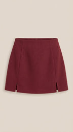 Minirock Damen Hohe Taille Seitenschlitz Sommer Casual-Velnorah