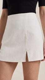 Minirock Damen Hohe Taille Seitenschlitz Sommer Casual-Velnorah