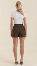 Minirock Damen Hohe Taille Seitenschlitz Sommer Casual-Velnorah