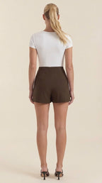 Minirock Damen Hohe Taille Seitenschlitz Sommer Casual-Velnorah