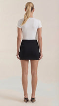 Minirock Damen Slim Fit Asymmetrisch Casual Sommer-Velnorah