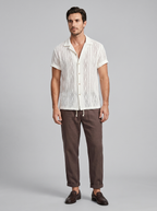Offenes Strick-Shirt Hosen Set Herren Sommer Freizeit-Velnorah