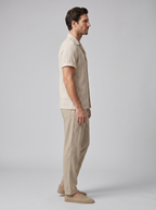 Offenes Strick-Shirt Hosen Set Herren Sommer Freizeit-Velnorah