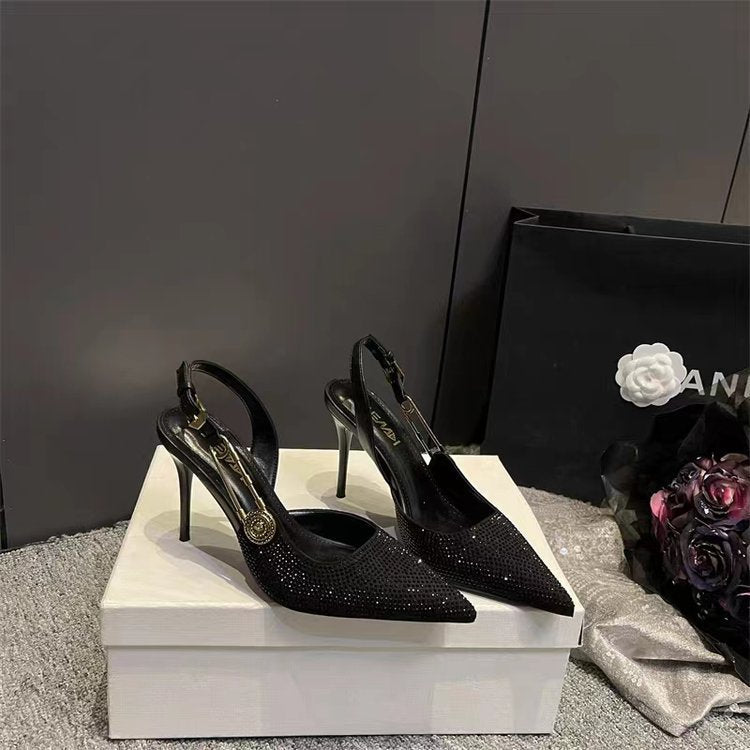 Pumps Damen Strass Knöchelriemen Formal Abend-Velnorah
