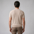 Rippstrick T-Shirt Herren Rundhals Casual-Velnorah