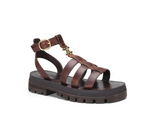 Sandalen Damen Chunky Sohle Geflochten Slipper Sommer-Velnorah