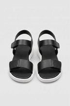 Sandalen Damen Klettverschluss Plattform Verstellbar Casual-Velnorah