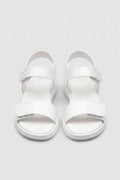 Sandalen Damen Klettverschluss Plattform Verstellbar Casual-Velnorah