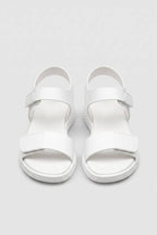 Sandalen Damen Klettverschluss Plattform Verstellbar Casual-Velnorah