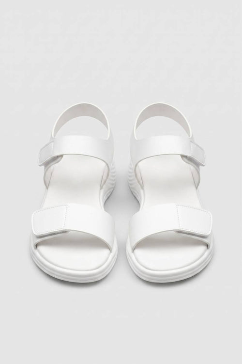 Sandalen Damen Klettverschluss Plattform Verstellbar Casual-Velnorah