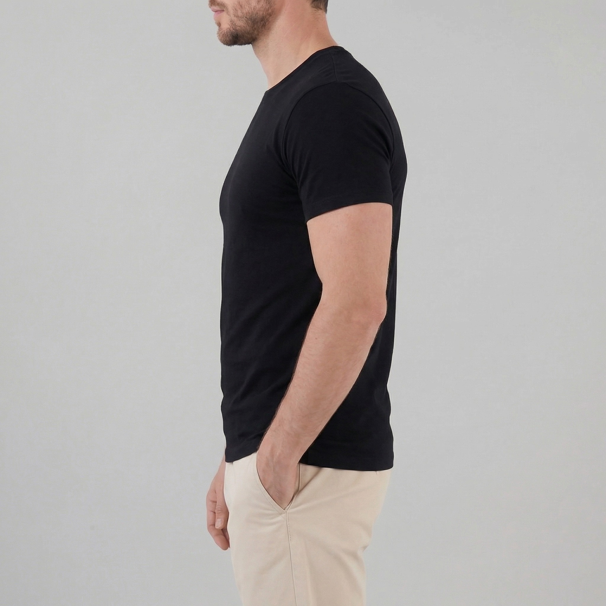 Slim Fit T-Shirt Herren Casual-Velnorah