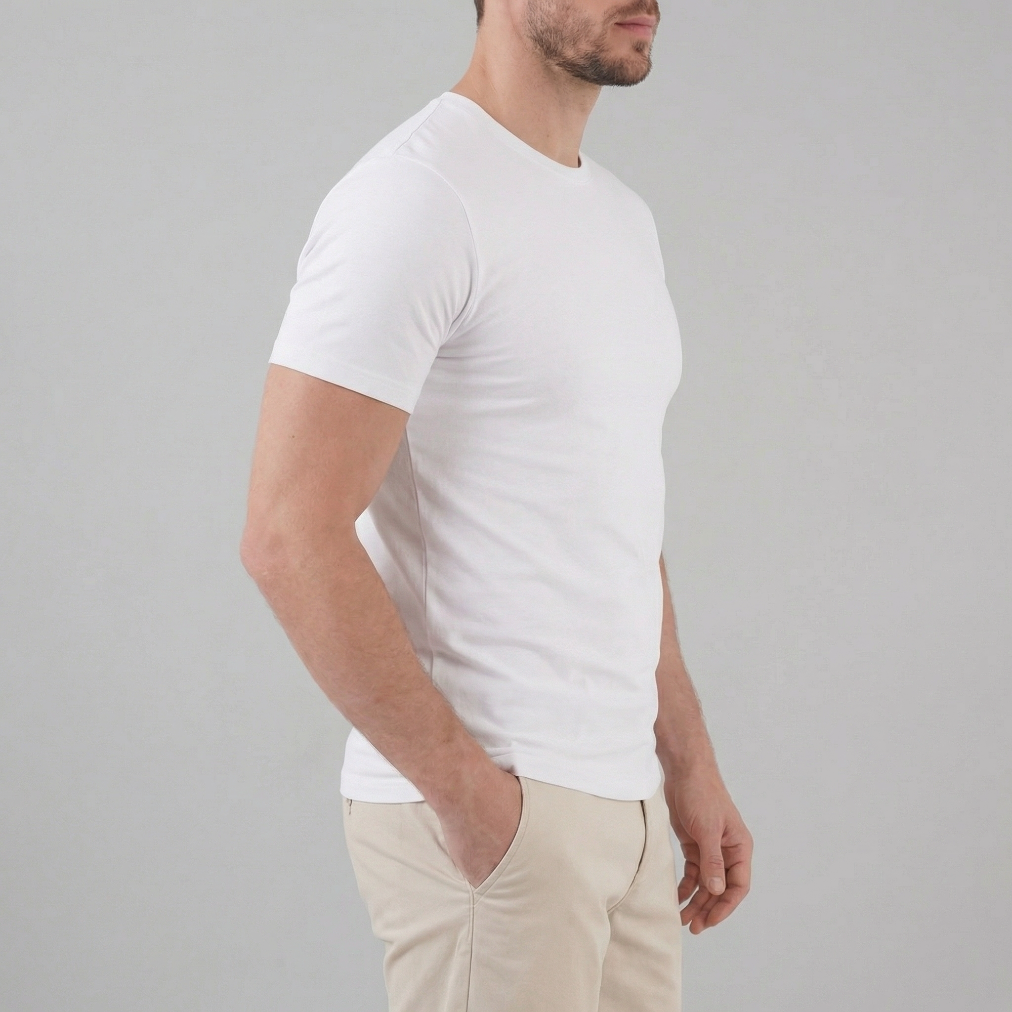 Slim Fit T-Shirt Herren Casual-Velnorah