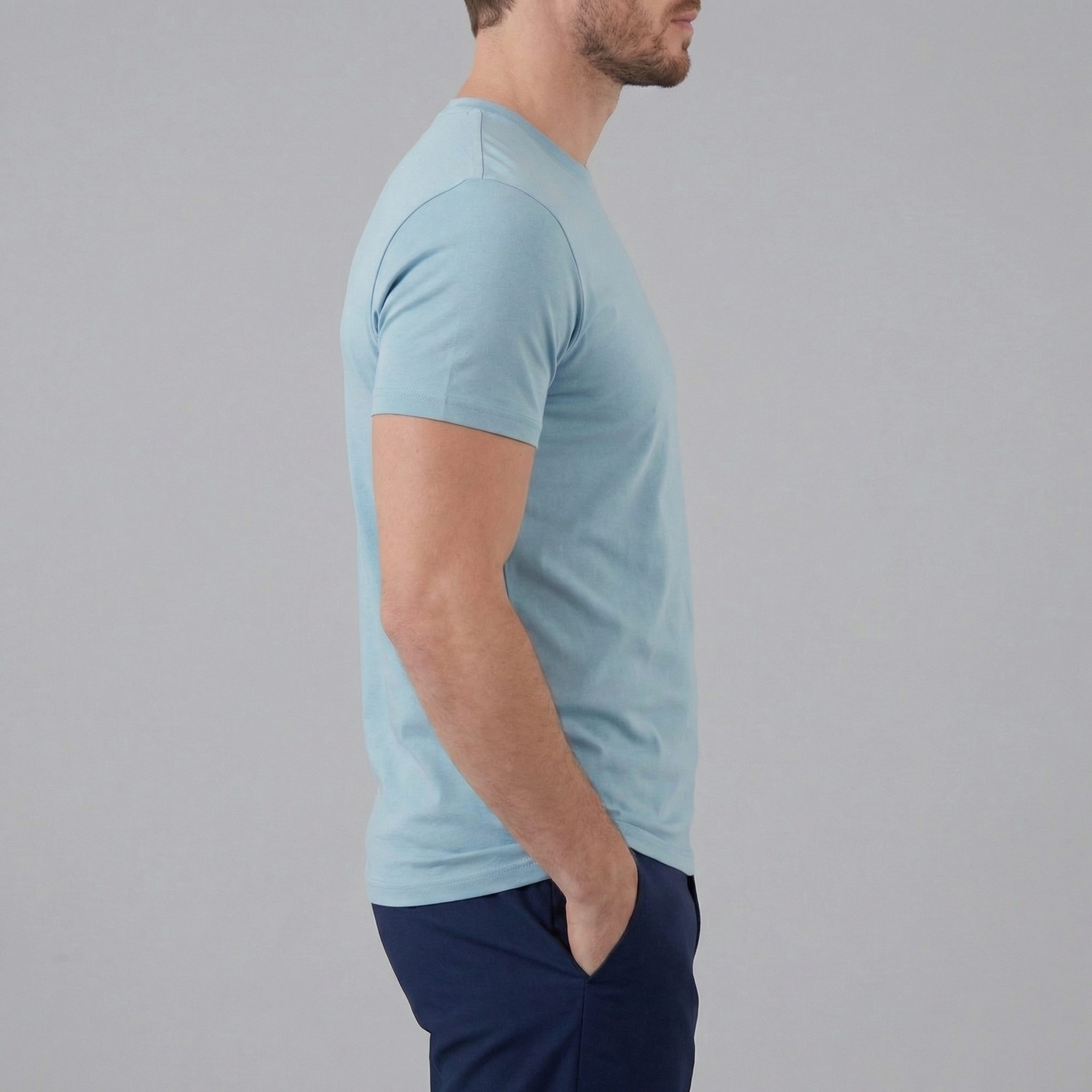 Slim Fit T-Shirt Herren Casual-Velnorah