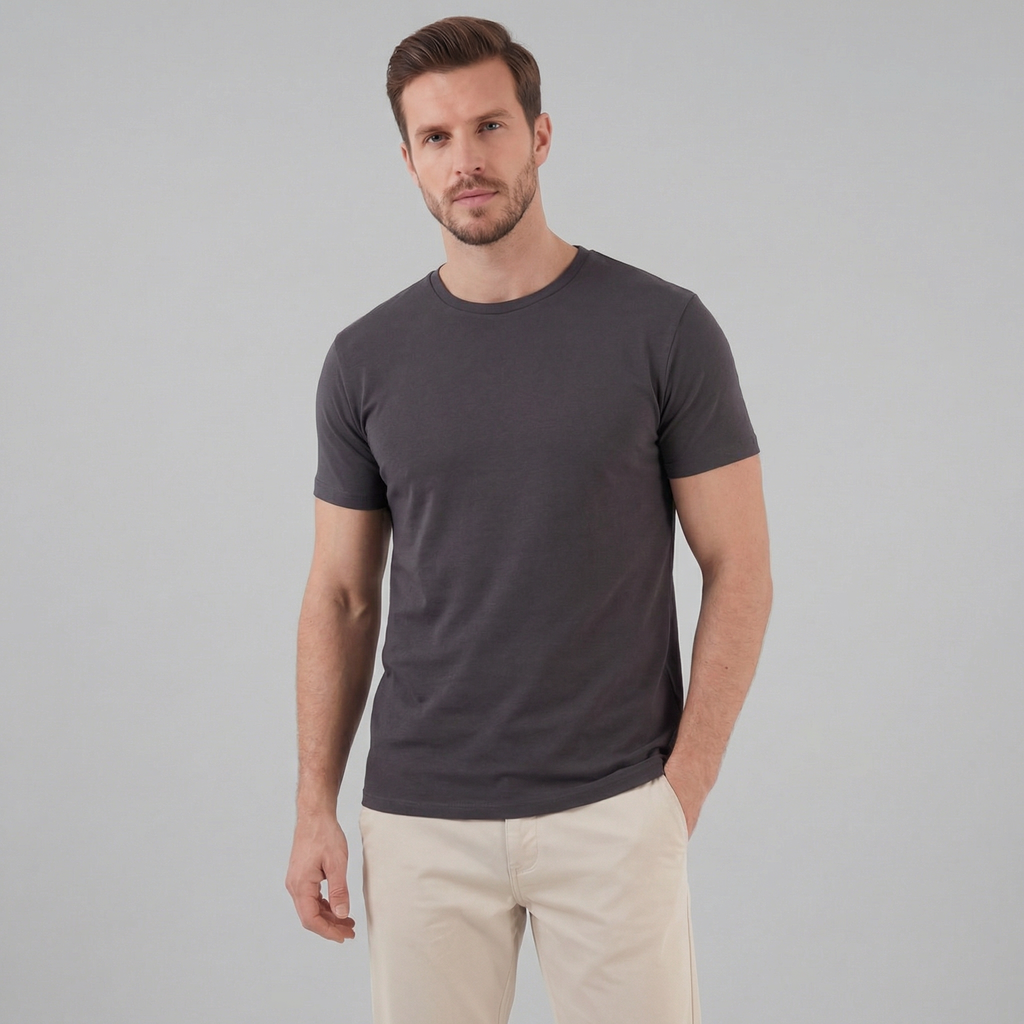 Slim Fit T-Shirt Herren Casual-Velnorah