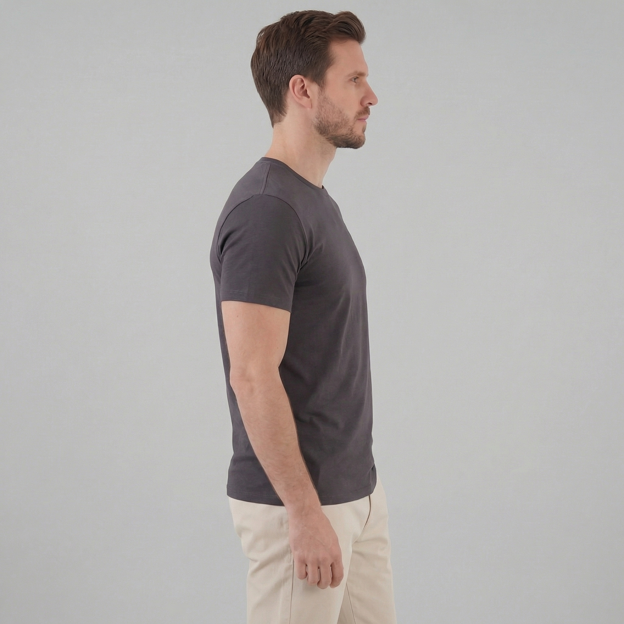 Slim Fit T-Shirt Herren Casual-Velnorah