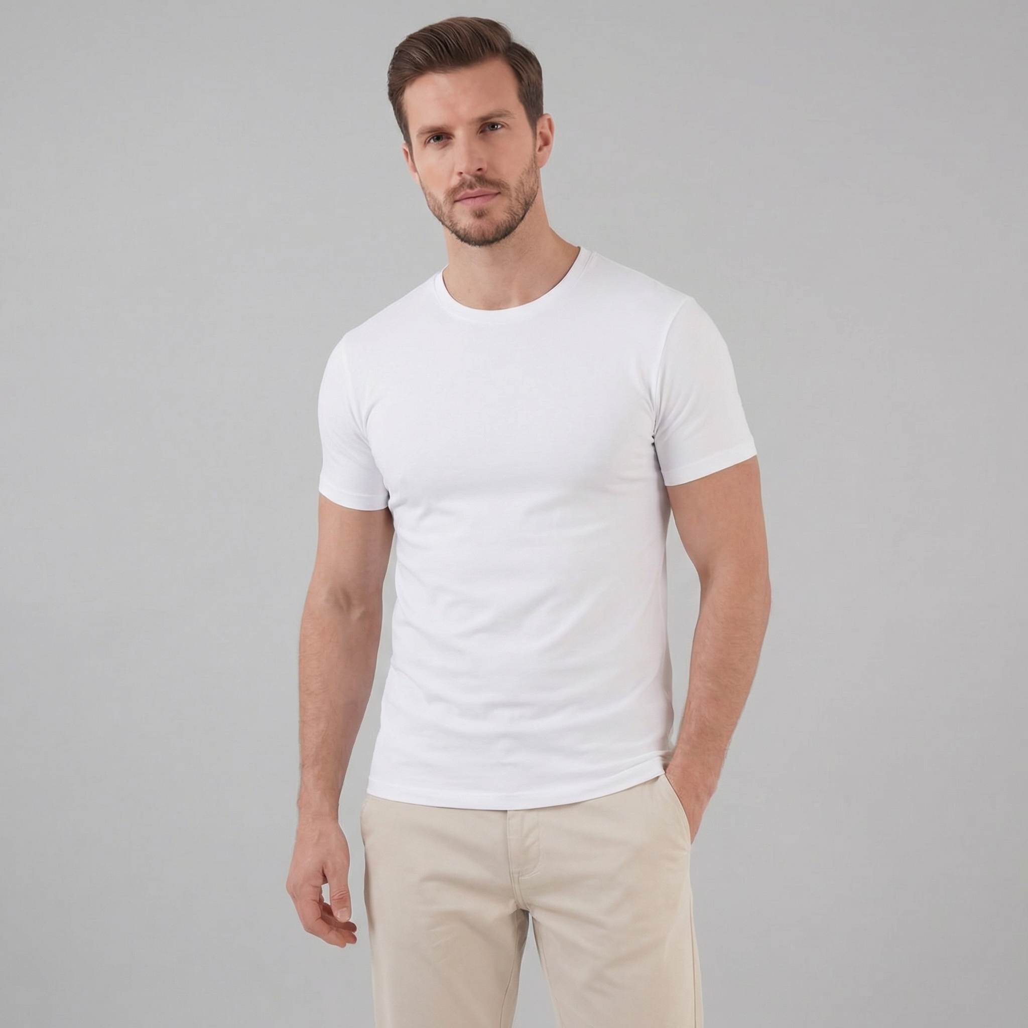 Slim Fit T-Shirt Herren Casual-Velnorah