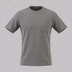 T-Shirt Herren Relaxed Fit Brusttasche Casual-Velnorah