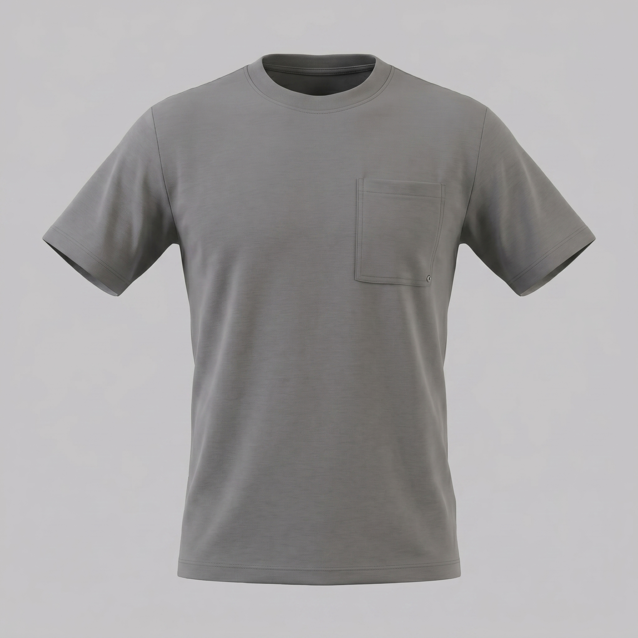 T-Shirt Herren Relaxed Fit Brusttasche Casual-Velnorah