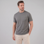 T-Shirt Herren Relaxed Fit Brusttasche Casual-Velnorah