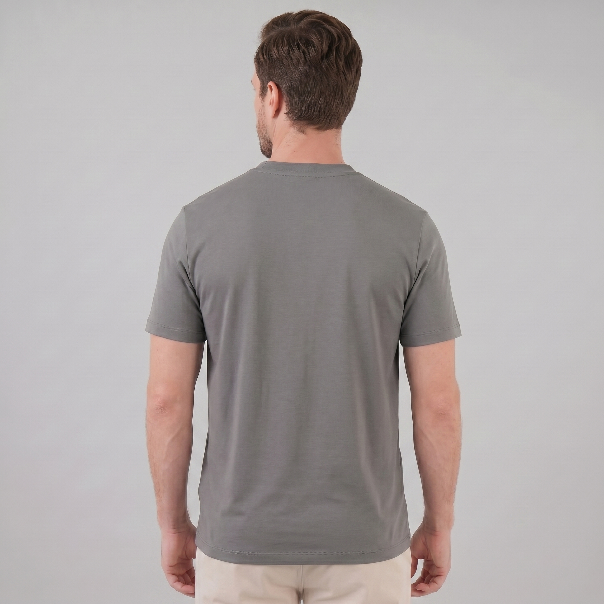T-Shirt Herren Relaxed Fit Brusttasche Casual-Velnorah