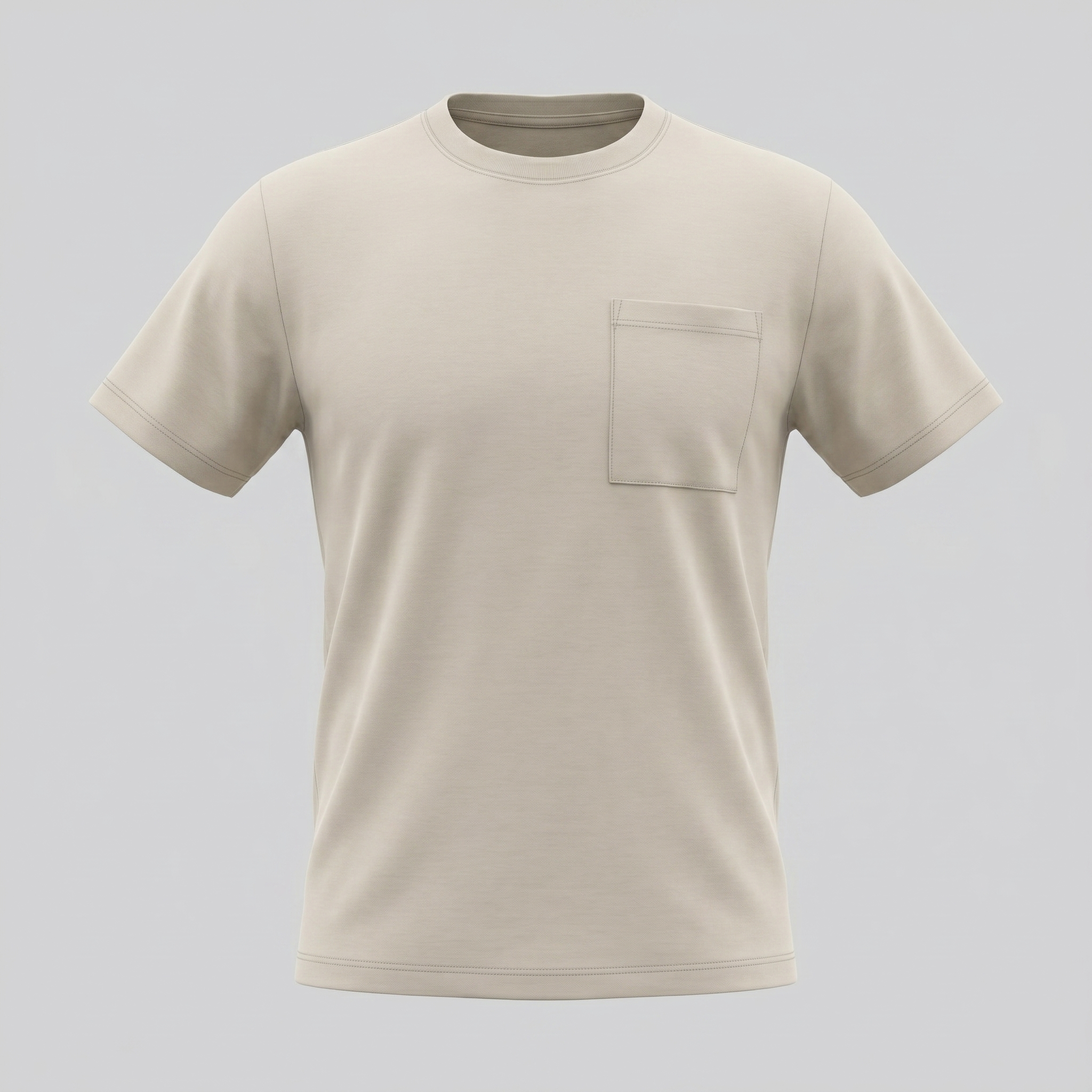 T-Shirt Herren Relaxed Fit Brusttasche Casual-Velnorah