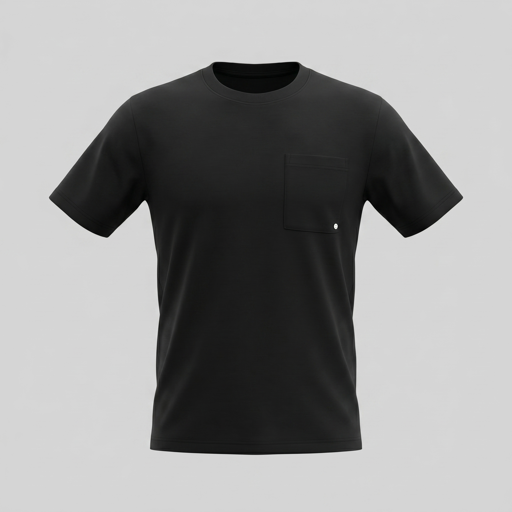 T-Shirt Herren Relaxed Fit Brusttasche Casual-Velnorah