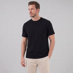 T-Shirt Herren Relaxed Fit Brusttasche Casual-Velnorah