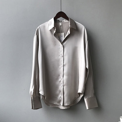 Elegante Vintage Seidenbluse für Damen mit Komfort | Velnorah