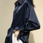 Elegante Vintage Seidenbluse für Damen mit Komfort | Velnorah