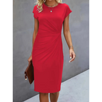 Figurbetontes Midikleid mit Rundhalsausschnitt für | Velnorah