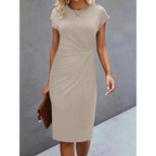 Figurbetontes Midikleid mit Rundhalsausschnitt für | Velnorah