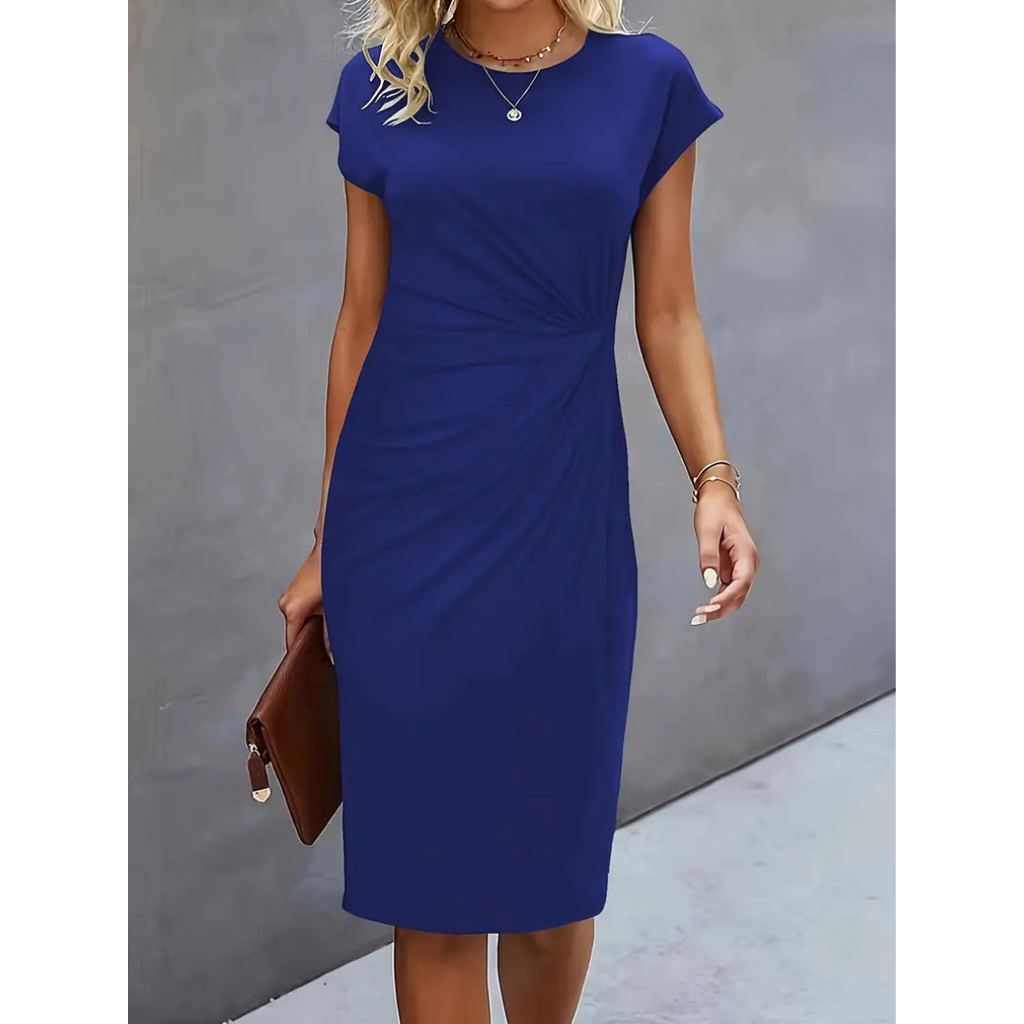 Figurbetontes Midikleid mit Rundhalsausschnitt für | Velnorah