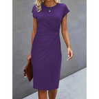 Figurbetontes Midikleid mit Rundhalsausschnitt für | Velnorah