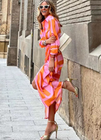 Elegantes Sommer Wickelkleid mit V-Ausschnitt | Velnorah