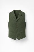 Weste Herren Slim Fit Formal Klassisch Knopfverschluss Revers-Velnorah